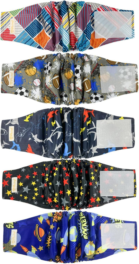 Reusable Dog Diapers Male High Absorbing Belly Band for Male Dogs Washable