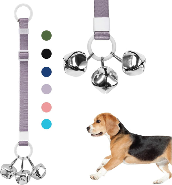 Puppy Bell Doorbells with Hanging Ring for Potty Training, Adjustable, Louder Jingle Bells for Puppies