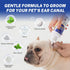 5.5" Dog Ear Hair Removal Kit with Powder & Curved Locking Forceps - Dog Ear Finger Wipes Gentle Ear Grooming Tool