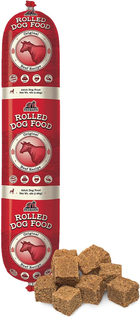 Redbarn Pet Products All-Natural Premium Rolled Dog Food, Beef Recipe - Soft