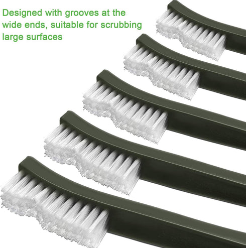20 Packs 7 Inch Boao Double-Ended Gun Cleaning Brushes Nylon All Purpose Cleaning Brush with Plastic Handle (White)
