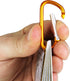 Outdoor Knots Waterproof Knot Tying Cards with Mini Carabiner, 22 Rope Knots for Camping and Backpacking