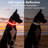 Reflective LED Light Up Dog Collar, Adjustable Rechargeable Waterproof Glow Collar for Large Medium Dogs