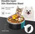 LIHONG Dog Bowls,Stainless Steel Dog Bowls for Small Medium Sized Dogs Non Slip,Insulated Dog Bowl,Pet Bowl for Food and Water,Rustproof(40oz,Black)