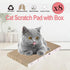 8 Packs in 1 Cat Scratch Pad, Reversible Durable Cardboard Cat Scratcher, Premium Scratch for Cats to Rest and Play