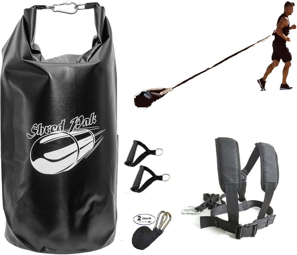 Resistance Training Sled Kit - Weight Sled Harness & Handles for Extreme Workouts, Burn 3X Calories