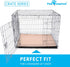 (2 Pack), 42-Inch (41x28 Inch, Pack 2) Paw Inspired Washable Crate Liners for Dogs Leakproof, Non-Slip Pee Pads