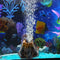 Aquarium Ornament Volcano, Fish Tank Bubble Stone Decoration, Bubbler Large Decor Landscaping (Small with Bubbler)