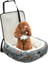 30 lbs, Dog Car Seat for Small Medium Dogs Under Fully Detachable and Washable Cat Booster Car Seats for Front & Black