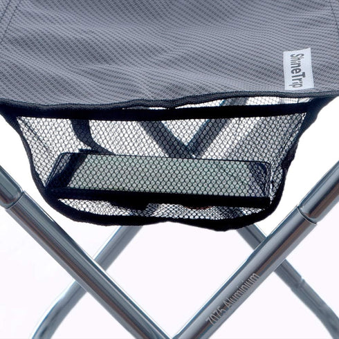 LFSEMINI 16in 1.5lbs 200lbs, Tall Camping Stool, Folding Stool with Carry Bag, Aluminum Alloy Bracket, Lightweight