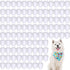 Kacctyen 100 Pcs Sublimation Blank Dog Bandanas Heat Transfer Washable Triangle Scarf