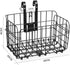 Rust Proof Folding Bike Front Basket, Detachable Rear Bike Basket with Handles, Easy Installation for Mountain Bike