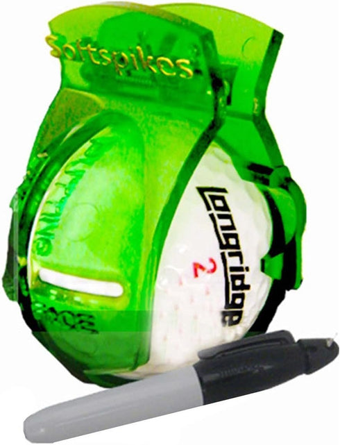 Softspikes BLM8006 Golf Ball Alignment Tool, Green for Precision