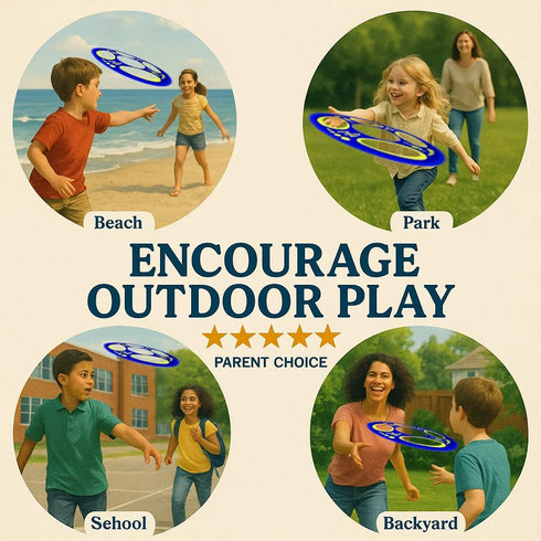 Giant Flying Disc, Soft & Foldable, Floats in Air - Outdoor Play & Family Fun for Kids