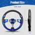 NOKINS 12.5" Universal Golf Cart Steering Wheel, Fits EZGO TXT&RXV Club Car DS&Precedent Yamaha