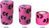 Vet Wrap Tape (Pink with Paw Prints) (2 Pack) (2 Inch x 15 feet) Self Adhesive Cohesive Bandage for Pets