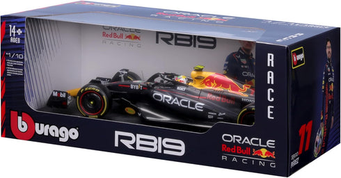 1:18 RB19 (2023) #11 Race Oracle Red Bull Racing with Driver Helmet, Perez
