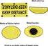 Funny Dog Leash Sleeve, Keep Distance Wrap Sleeve, Pet Birthday Gift (Keep Distance YE Sleeve)