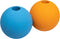 Amazon Basics 2-Pack Rubber Fetch Toy Dog Balls, 3-Inch, Blue & Orange