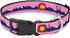Buckle-Down Pet Collar, Dog Collar Plastic Buckle, Colorado Flag Icon Mountain Skyline Pink Blue White, 15-24 Inches