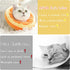 ANWA Adjustable Cat Cone Collar - Soft Cute Donut Collar for Kitten Recovery After Surgery, Prevent Licking