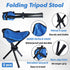 Stitokg 2 12 Inch 220 lbs PCS Travel Folding Camping Stool, Tripod Seat, Max Weight Outdoor Portable Chair, Lightweight