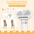 Pet Hair Dryer and Spray Cat Brush, 4 in 1 Steam Comb & Dog Blow Dryer with Water Tank, 3 Heat Settings