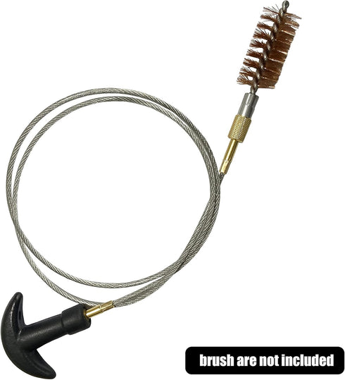 Gun Cleaning Flexible Cable Set (8''+33''), T-handle 8-32 Thread for Rifle Shotgun Pistol Handgun