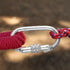 Oval Indoor Outdoor Climbing Carabiner, Screw Locking Heavy Duty Safety Clips, 25 KN (5600 LBS) for Hiking, Camping