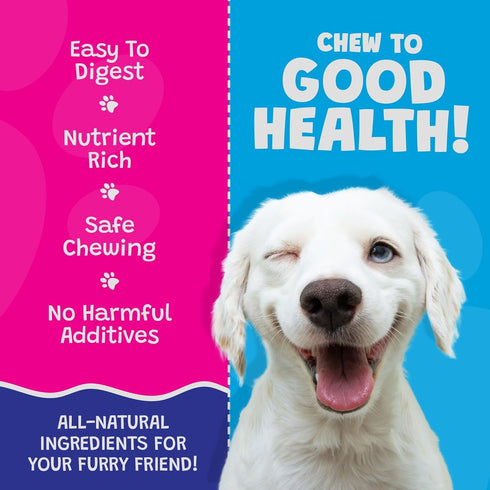 5" Coconut Dog Chews - Premium, All Natural, Healthy Puppy Treats & Vitamin Rich Rawhide Free Chews (2 Pack)
