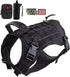 Tactical Dog Vest with Pouch, Molle Training Harness with Handle, K9 Military No Pull Service Dog Vest, Reflective
