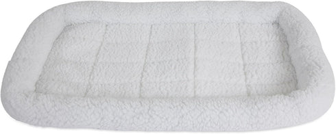 Precision Pet SnooZZy Sheepskin Bolster Crate Mat for 30-32' Crates, White