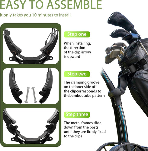 Ignalu Golf Bag Accessories Compatible with MGI Ai Navigator GPS+, Enhanced Stability Golf Bag Stabilizers and Stand