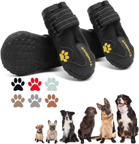 Expawlorer Dog Shoes for Small Dogs - Waterproof Anti-Slip Booties for Hot Pavement & Outdoor Use