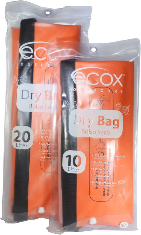 Outdoors Waterproof Dry Bag for Outdoor Activities, High Grade 500D PVC Construction Includes Waterproof Phone Case and