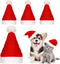 4 Pieces Dog Santa Hat Christmas Pet Hats - Costumes for Dogs and Cats Christmas Supplies