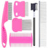 Creztail 6 Pack Pet Grooming Combs, Stainless Steel Dog and Cat Grooming Combs