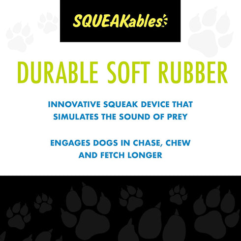Hero Squeakables Kettle Ball Dog Toy, Puppy Toy, Medium, 5 Inches (Blue)