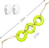DGHAOKI Hermit Crab Climbing Accessories Decor for Reptile Tank Tire Swing for Hermit Crab Chameleon Leopard Gecko Tree