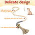 3 Jexine Pcs Dog Bell for Door Potty Training Adjustable Wooden Beads Hanging Dog Door Bells for Puppy Training
