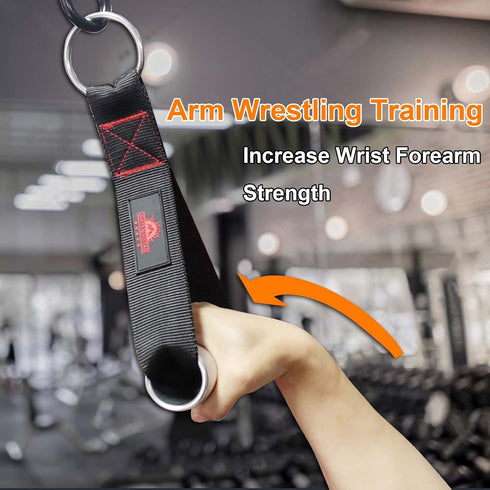 Heavy Duty Fat Gym Handle Grips - 2" Diameter Aluminum Alloy Exercise Handles for Cable Machine Pulley Attachments