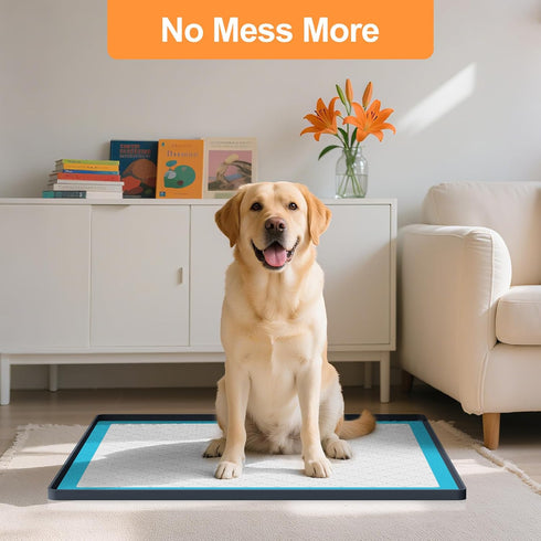 PUWANJILI Holder,24 24 Pee Pad Tray Holder for Dogs,Non-Slip Silicone Dog Puppy Pad x Square Puppy Potty Training