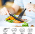 Reusable Utensil Set with Case, 2 Sets Large Portable Plastic Spoons, Forks, and Knives for Kids and Adults (Blue,