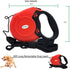 Retractable Dog Leash 26ft Red, 360° Tangle-Free Walking Leash with Non-Slip Handle for Dogs Up to 110 lbs