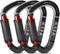 FVW Auto Locking Rock Climbing Carabiner Clips, UIAA Certified 25KN Heavy Duty Caribeaners for Rappelling, Swing,
