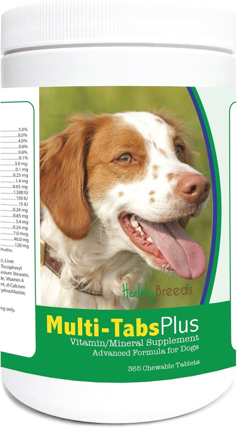 Healthy Breeds Brittany Multi-Tabs Plus Chewable Tablets 365 Count