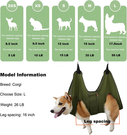Hammock Trimming Mklhgty Dog Grooming for Nails and Ear/Eye Care, Sling for Grooming with Nail Clipperse