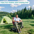 500lbs 1 Pack Camping Chairs for Adults Heavy Duty Capacity, High Back Folding Chair with Thickened Steel Frame, Padded