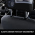 Loklneyk (2-Pack) Let's Roll Golf Cart Universal Stretchable Car Headrest Covers | Elastic Fit, Easy Install, Fabric