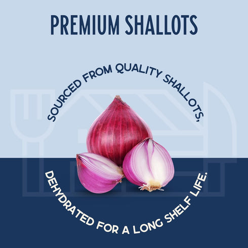 (8 oz, Harmony House Premium Dehydrated Shallots Quart Size Jar)